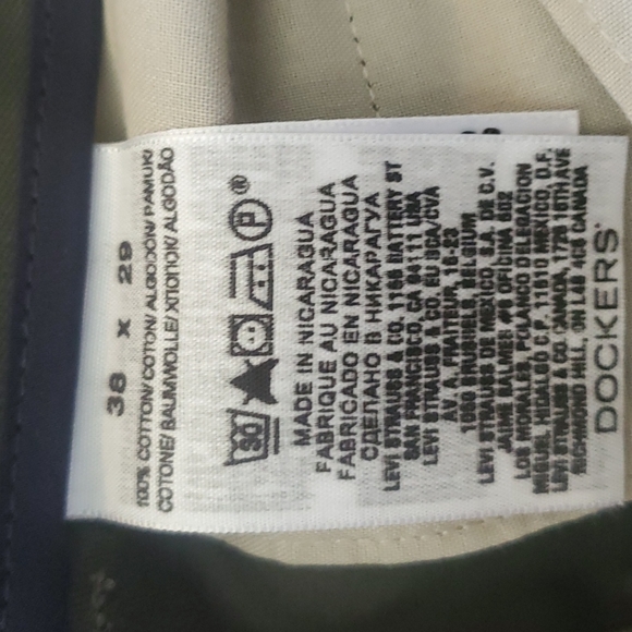 Mens 38 x 29 Dockers D3 Classic fit Olive Green - Picture 3 of 6